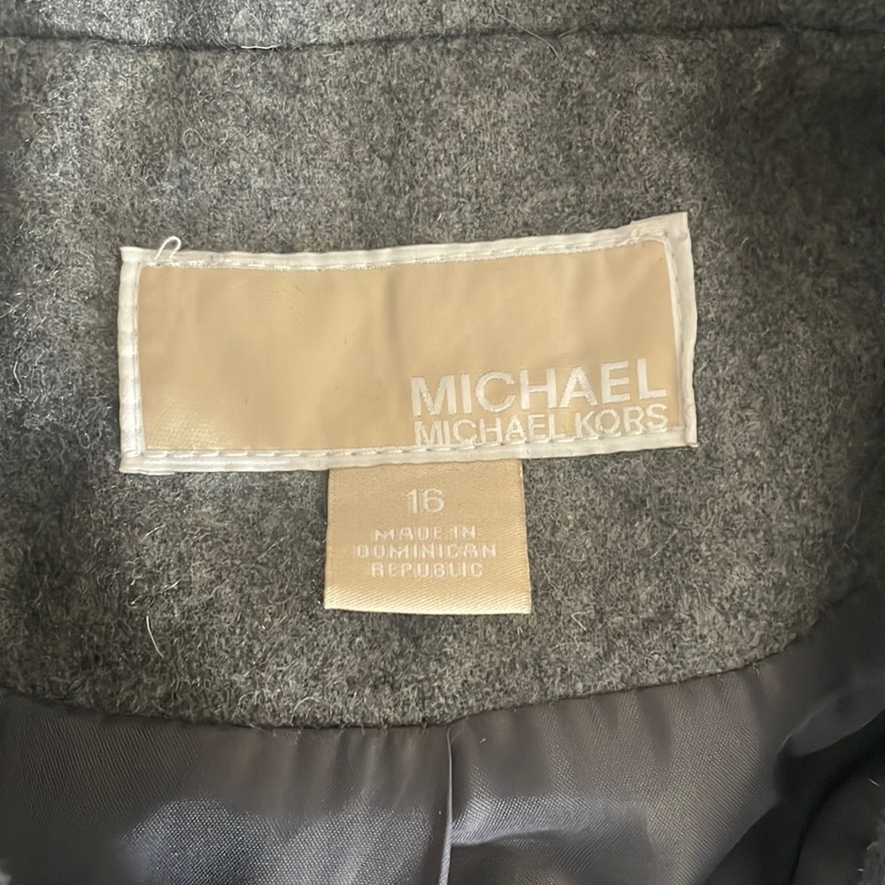 Authentic Michael kors belted wool jacket